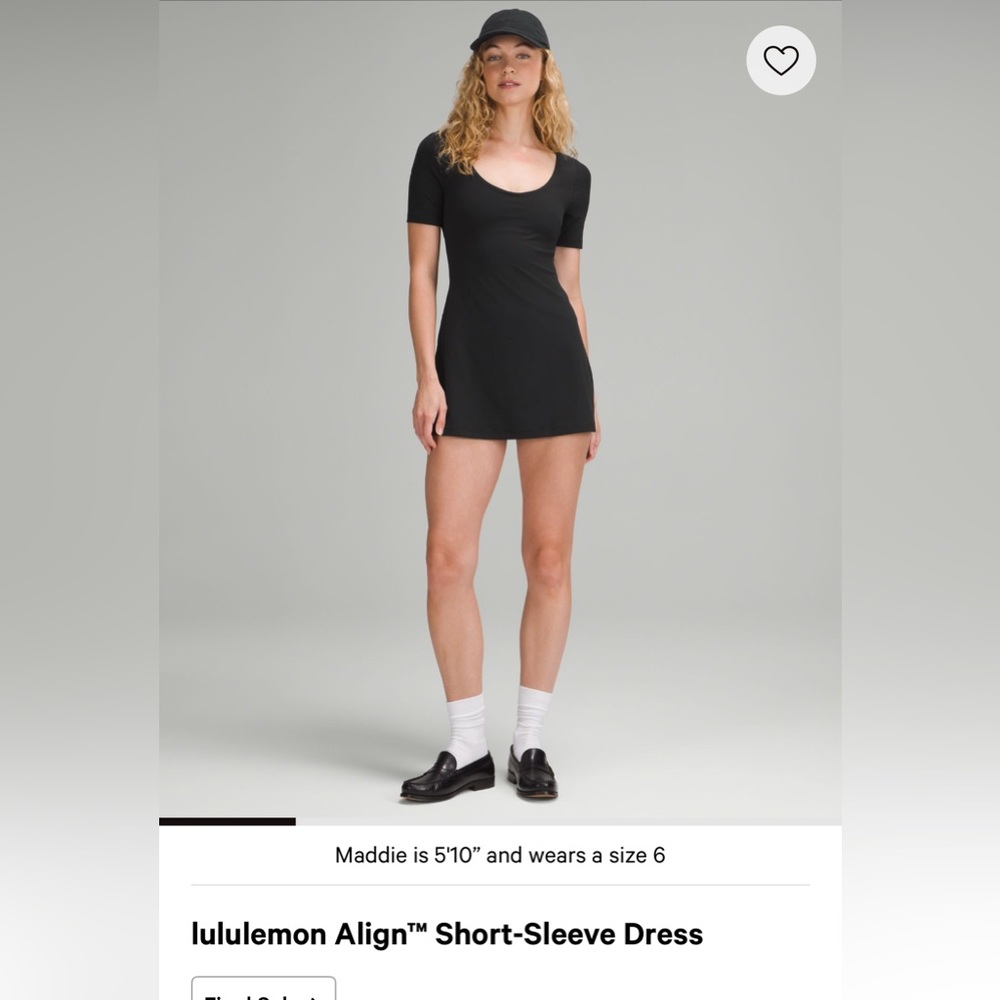 lululemon align short sleeve dress